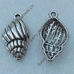 Pendant/Charm, Fashion Zinc Alloy Jewelry Findings, Lead-free, Animal 23x11mm, Sold by Bag