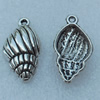 Pendant/Charm, Fashion Zinc Alloy Jewelry Findings, Lead-free, Animal 23x11mm, Sold by Bag