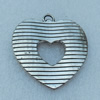Pendant/Charm, Fashion Zinc Alloy Jewelry Findings, Lead-free, Heart 37x35mm, Sold by Bag