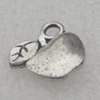 Pendant/Charm, Fashion Zinc Alloy Jewelry Findings, Lead-free, Fruit 9x9mm, Sold by Bag
