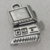 Pendant/Charm, Fashion Zinc Alloy Jewelry Findings, Lead-free, Computer 16x12mm, Sold by Bag