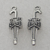 Pendant/Charm, Fashion Zinc Alloy Jewelry Findings, Lead-free, Umbrella 26x6mm, Sold by Bag