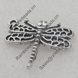 Pendant/Charm, Fashion Zinc Alloy Jewelry Findings, Lead-free, Animal 22x18mm, Sold by Bag