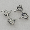 Pendant/Charm, Fashion Zinc Alloy Jewelry Findings, Lead-free, Glasses 22x10mm, Sold by Bag