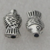 Beads, Fashion Zinc Alloy Jewelry Findings, Lead-free, 7x4mm, Sold by Bag
