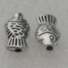 Beads, Fashion Zinc Alloy Jewelry Findings, Lead-free, 7x4mm, Sold by Bag