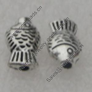 Beads, Fashion Zinc Alloy Jewelry Findings, Lead-free, 7x4mm, Sold by Bag
