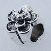 Europe Beads. Fashion Zinc Alloy Jewelry Findings. Lead-free. 9x9mm. Hole:5mm. Sold by Bag