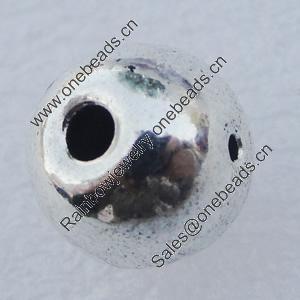 Beads. Fashion Zinc Alloy Jewelry Findings. Lead-free. 9mm. Hole:2mm. Sold by Bag