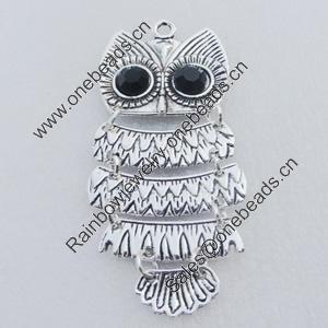 Pendant/Charm. Fashion Zinc Alloy Jewelry Findings. Lead-free. Animal  73x34mm. Sold by pcs/color