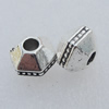 Beads. Fashion Zinc Alloy Jewelry Findings. Lead-free. 7x10mm. Hole:3mm. Sold by Bag
