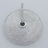 Pendant/Charm. Fashion Zinc Alloy Jewelry Findings. Lead-free. 65x55mm. Sold by pcs/color