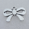 Pendant/Charm. Fashion Zinc Alloy Jewelry Findings. Lead-free. Bowknot 18.5x15mm. Sold by Bag