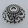 Beads Caps. Fashion Zinc Alloy Jewelry Findings. Lead-free. 10x4mm. Sold by Bag