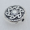 Beads. Fashion Zinc Alloy Jewelry Findings. Lead-free. 10mm. Hole:1mm.Sold by Bag