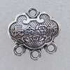 Connetor. Fashion Zinc Alloy Jewelry Findings. Lead-free. 13x14mm. Sold by Bag