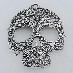 Pendant/Charm. Fashion Zinc Alloy Jewelry Findings. Lead-free.  65x48mm. Sold by PC