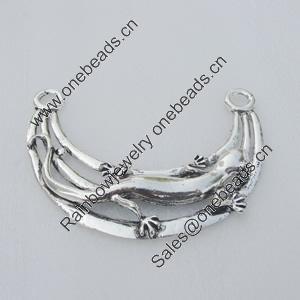 Connetor. Fashion Zinc Alloy Jewelry Findings. Lead-free. 123x39mm. Sold by pcs/color 