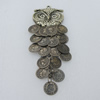 Pendant/Charm. Fashion Zinc Alloy Jewelry Findings. Lead-free. Animal 120x56mm. Sold by pcs/color