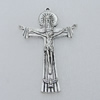 Pendant/Charm. Fashion Zinc Alloy Jewelry Findings. Lead-free. Cross 76x49mm. Sold by pcs/color
