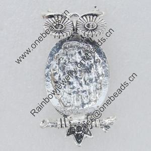 Pendant/Charm. Fashion Zinc Alloy Jewelry Findings. Lead-free. Animal 39x21mm. Sold by Bag