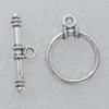 Clasps. Fasgion Zinc Alloy Jewelry Findings. Lead-free. 18.5x6mm,16x13mm. Sold by Bag