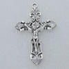 Pendant/Charm. Fashion Zinc Alloy Jewelry Findings. Lead-free. Cross  51x30mm. Sold by Bag