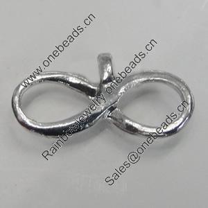 Pendant/Charm. Fashion Zinc Alloy Jewelry Findings. Lead-free. 16x8mm. Sold by Bag