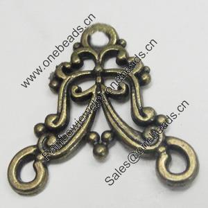 Connetor. Fashion Zinc Alloy Jewelry Findings. Lead-free. 24x21mm. Sold by Bag