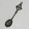 Pendant/Charm. Fashion Zinc Alloy Jewelry Findings. Lead-free. Ladle 63x13mm. Sold by Bag