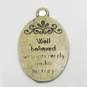  Message Charm. Fashion Zinc Alloy Jewelry Findings. Lead-free. 25x15mm. Sold by Bag
