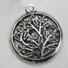  Pendant/Charm. Fashion Zinc Alloy Jewelry Findings. Lead-free. 25x22mm. Sold by Bag