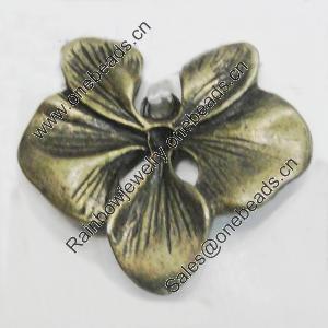 Pendant/Charm. Fashion Zinc Alloy Jewelry Findings. Lead-free. Flower 29x28mm. Sold by Bag