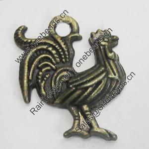 Pendant/Charm. Fashion Zinc Alloy Jewelry Findings. Lead-free. Anima l23x16mm. Sold by Bag