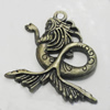 Pendant/Charm. Fashion Zinc Alloy Jewelry Findings. Lead-free. Anima l32x28mm. Sold by Bag