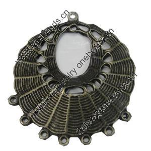 Pendant/Charm. Fashion Zinc Alloy Jewelry Findings. Lead-free. 46x42mm. Sold by Bag