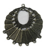 Pendant/Charm. Fashion Zinc Alloy Jewelry Findings. Lead-free. 46x42mm. Sold by Bag
