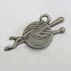 Pendant/Charm. Fashion Zinc Alloy Jewelry Findings. Lead-free. 23x13mm. Sold by Bag