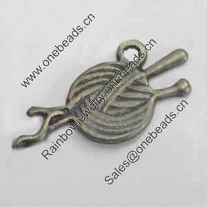 Pendant/Charm. Fashion Zinc Alloy Jewelry Findings. Lead-free. 23x13mm. Sold by Bag