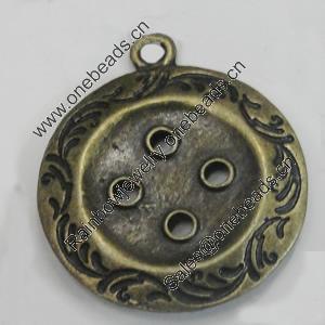 Pendant/Charm. Fashion Zinc Alloy Jewelry Findings. Lead-free. 28x24mm. Sold by Bag