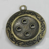 Pendant/Charm. Fashion Zinc Alloy Jewelry Findings. Lead-free. 28x24mm. Sold by Bag