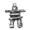 Pendant/Charm. Fashion Zinc Alloy Jewelry Findings. Lead-free. 37x27mm. Sold by Bag