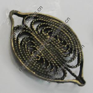 Pendant/Charm. Fashion Zinc Alloy Jewelry Findings. lead-free. Horse Eye 28x18mm. Sold by Bag