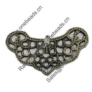 Connetor. Fashion Zinc Alloy Jewelry Findings. Lead-free. 35x24mm. Sold by Bag