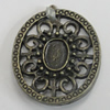 Pendant/Charm. Fashion Zinc Alloy Jewelry Findings. Lead-free. 22x19mm. Sold by Bag