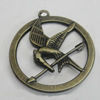 Pendant/Charm. Fashion Zinc Alloy Jewelry Findings. Lead-free. 27x24mm. Sold by Bag