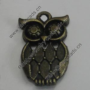 Pendanr/Charm. Fashion Zinc Alloy Jewelry Findings. Lead-free. Anima l21x12mm. Sold by Bag