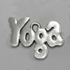 Message Charm. Fashion Zinc Alloy Jewelry Findings. Lead-free. 28x22mm. Sold by Bag