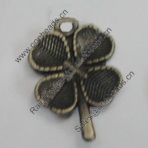 Pendant/Charm. Fashion Zinc Alloy Jewelry Findings. Lead-free. Flower 20x14mm. Sold by Bag