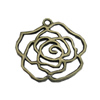 Pendant/Charm. Fashion Zinc Alloy Jewelry Findings. Lead-free. Flower 37x37mm. Sold by Bag
